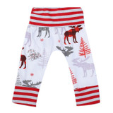 Christmas Design Newborn Infant Kids Baby Boy Girl Deer Animal Printed Bottom Harem PP Pants Leggings Trousers