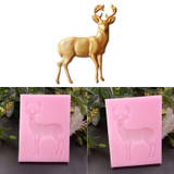 Christmas Deer Silicone Mold Fondant Chocolate Cake Mold For Decorating Baking Mold formas de silicone Kitchen Accessories Mould