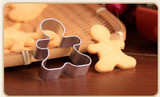 Christmas Cookie Cutter Tools, Aluminium Alloy Gingerbread Men Shaped Holiday Biscuit Mold Kitchen cake Decorating Tools
