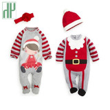 Christmas Baby girls clothes newborn pajamas baby boy winter snowsuit warm christmas romper jumpsuit santa claus baby costume