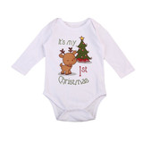 Christmas Baby Clothes Newborn Baby Girls Boy Toddler Long sleeve Romper Jumpsuit Cotton Outfit Clothes 0-2Y