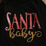 Christmas Baby Boys Girls Romper Jumpsuit + Pants Clothes Outfits 3 Sets Xmas baby rompers set newborn baby clothes 2016 New