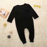 Christmas Baby 2018 Autumn Newborn Baby Clothes Rabbit Long Sleeve Baby Boy Girl Clothes Black Rompers Body Clothes Newborn