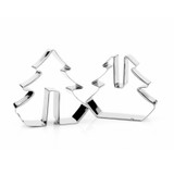 Christmas 3D Stainless Steel Cookie Cutter Xmas tree Metal Cookies Biscuit Mold Fondant Cake Decorating Tools baking tool C0105
