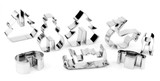 Christmas 3D Stainless Steel Cookie Cutter Xmas tree Metal Cookies Biscuit Mold Fondant Cake Decorating Tools baking tool C0105