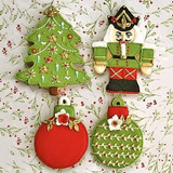 Christmas 3D Biscuit Cookie Cutter Tools Christmas Bakeware Metal Cake Decorating Form Stainless Steel