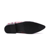 Christia Bella Men's Fashion Colorful Design Loafers Shoes Men Genuine Leather Nightclub Party Shoes Christmas Gifts Men's Flats