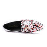 Christia Bella Brand Designer New High-end Graffiti Printing Men Shoes Luxury Fashion Men Loafers Men's Flats Size Plus Size 47