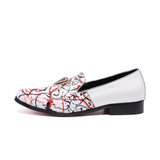 Christia Bella Brand Designer New High-end Graffiti Printing Men Shoes Luxury Fashion Men Loafers Men's Flats Size Plus Size 47