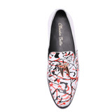 Christia Bella Brand Designer New High-end Graffiti Printing Men Shoes Luxury Fashion Men Loafers Men's Flats Size Plus Size 47