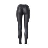 ChoosyVirgo Black woman PU Leather Skinny Pants Female sexy low waist Faux Leather Trousers pencil pants