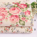 Choose size 100% cotton fabric twill Flower fabric DIY for Rural bedding cloth Sewing patchwork quilting fabrics
