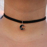 Choker Necklaces Women Black Velvet Suede Leather Chain Short Collares Fashion Jewelry Gothic 90's Bijoux Steampunk ras de cou