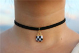 Choker Necklaces Women Black Velvet Suede Leather Chain Short Collares Fashion Jewelry Gothic 90's Bijoux Steampunk ras de cou