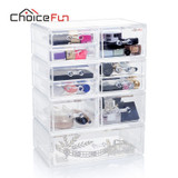 CHOICEFUN Luxury Plastic Storage Boxes Container CD Caddy Holder Office Accessories Home Desk Organizer Box SF-2179-1543