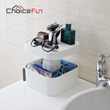 CHOICE FUN Multifunction Desktop Makeup Organizer Household Bathroom Private Cosmetics Plastic Large Storage Box