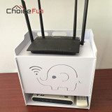 CHOICE FUN 4 layers Home office Router wifi rack organizer Flip Router Storage Box For Router