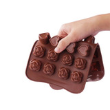 Chocolate Mold Cute Lovely Rose Silicone Fondant Cake Chocolate Mold Kitchen Sugarcraft &amp; Chocolate Molds DIY Chocolate Moulds