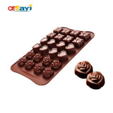 Chocolate Mold Cute Lovely Rose Silicone Fondant Cake Chocolate Mold Kitchen Sugarcraft &amp; Chocolate Molds DIY Chocolate Moulds