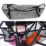Baby Stroller Black Hanging Safe Mesh Bag Trolley Car Storage Basket Net
