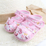 Baby Shoes Toddler pre-walker girls shoes Flowers bow Newborn 11cm 12cm 13cm Spring/Autumn soft sole Infant Baby Shoes