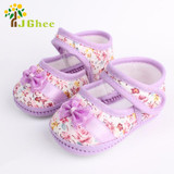 Baby Shoes Toddler pre-walker girls shoes Flowers bow Newborn 11cm 12cm 13cm Spring/Autumn soft sole Infant Baby Shoes