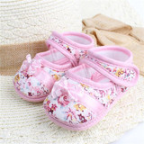 Baby Shoes Toddler pre-walker girls shoes Flowers bow Newborn 11cm 12cm 13cm Spring/Autumn soft sole Infant Baby Shoes