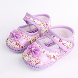 Baby Shoes Toddler pre-walker girls shoes Flowers bow Newborn 11cm 12cm 13cm Spring/Autumn soft sole Infant Baby Shoes