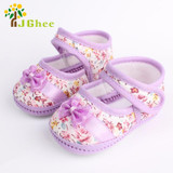 Baby Shoes Toddler pre-walker girls shoes Flowers bow Newborn 11cm 12cm 13cm Spring/Autumn soft sole Infant Baby Shoes