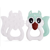 Baby Safety Silicon Squirrel Teether Toys Food Grade Strengthening Tooth Training Baby Dental Care Cartoon Baby Teething Toys
