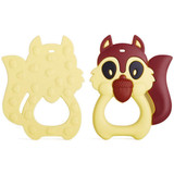 Baby Safety Silicon Squirrel Teether Toys Food Grade Strengthening Tooth Training Baby Dental Care Cartoon Baby Teething Toys