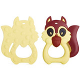Baby Safety Silicon Squirrel Teether Toys Food Grade Strengthening Tooth Training Baby Dental Care Cartoon Baby Teething Toys
