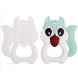 Baby Safety Silicon Squirrel Teether Toys Food Grade Strengthening Tooth Training Baby Dental Care Cartoon Baby Teething Toys