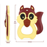 Baby Safety Silicon Squirrel Teether Toys Food Grade Strengthening Tooth Training Baby Dental Care Cartoon Baby Teething Toys