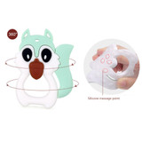 Baby Safety Silicon Squirrel Teether Toys Food Grade Strengthening Tooth Training Baby Dental Care Cartoon Baby Teething Toys