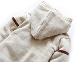 Baby Rompers Winter Thick Climbing Clothes Newborn Boys Girls Warm Romper Knitted Sweater Christmas Deer Hooded Outwear CL0491