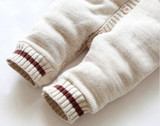 Baby Rompers Winter Thick Climbing Clothes Newborn Boys Girls Warm Romper Knitted Sweater Christmas Deer Hooded Outwear CL0491