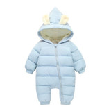 Baby Rompers Winter Jackets for Baby Girls Clothing Spring Autumn Coats Rabbit Ear Style Overalls For Baby Boys Newborn Clothes