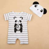 Baby Rompers Summer Style Baby Girls Clothes Animal Newborn Infant Jumpsuits Ropa Bebes Baby Boy Brand Clothing Set Romper+Hat