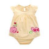 Baby Rompers Summer Baby Girl Clothes Cartoon Baby Girl Clothing Sets 2017 Newborn Baby Clothes Roupas Bebe Infant Jumpsuits