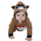 Baby Rompers New born baby girls boys clothes 2017 Cartoon Panda warm winter animal Pajamas roupas de bebe recem nascido