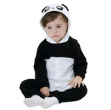 Baby Rompers New born baby girls boys clothes 2017 Cartoon Panda warm winter animal Pajamas roupas de bebe recem nascido