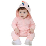 Baby Rompers New born baby girls boys clothes 2017 Cartoon Panda warm winter animal Pajamas roupas de bebe recem nascido