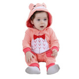 Baby Rompers New born baby girls boys clothes 2017 Cartoon Panda warm winter animal Pajamas roupas de bebe recem nascido