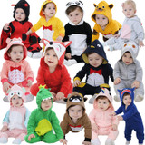 Baby Rompers New born baby girls boys clothes 2017 Cartoon Panda warm winter animal Pajamas roupas de bebe recem nascido