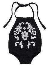 Baby Rompers Girl Baby Costumes Girl Cotton Embroidered Romper Outfits Summer Sunsuit Clothes
