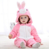 Baby rompers hello kitty girls clothes new born baby Cartoon pajamas warm winter animal Pajamas roupas de bebe recem nascido YJY