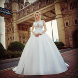 Mucielee Vestido De Noiva Renda Vintage Lace Princess Wedding Dress Ball Gown Wedding Dress Robe De Mariage 2018 Casamento