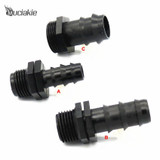 MUCIAKIE 1 piece 1/2'' (3/4'') Male Thread to 16mm (20mm, 25mm) PE Pipe By-pass Connector Garden Watering Fitting for Irrigation