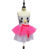 MUABABY Girls Wonder Woman Tutu Dress Kids Cosplay Costume Baby Dress Up Party Supply Girl Superhero Halloween Birthday Gift